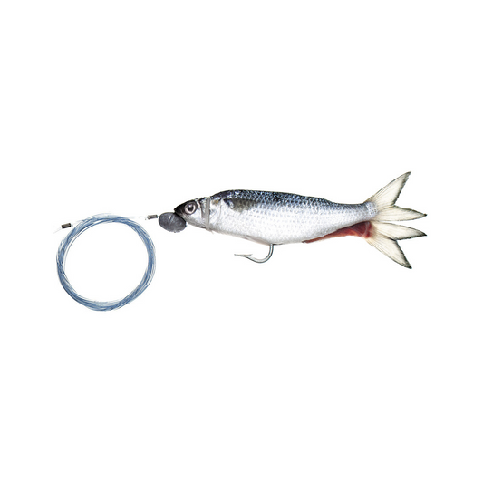 Pro-Series Marlin Rigged Single-Hook Silver Mullet
